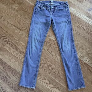 True Religion Billy Straight Leg Jeans - Made in USA - Size 28 - VTG 2007